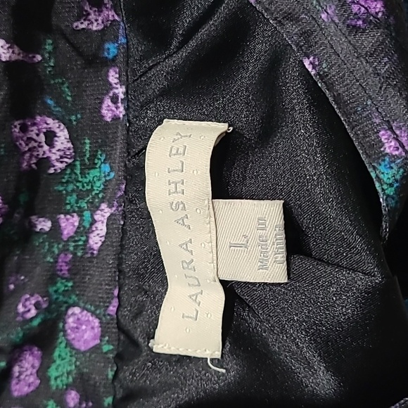 Laura Ashley women's jacket multicolored  art splatter print full zip  sz.L (d7) - Picture 5 of 9